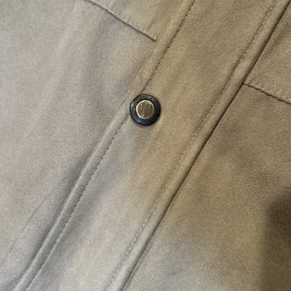 Tehama Clint Men's M Brown Faux Suede Vest Zip Front Western Golf Core Outdoor - Picture 4 of 7